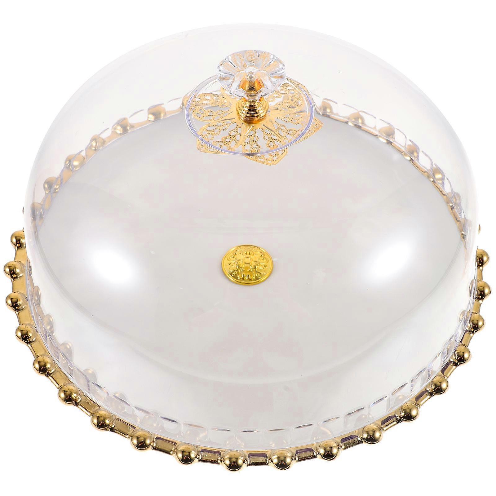 Cake Holder Ceramic Cake Display Stand with Dome 1Set for Serving