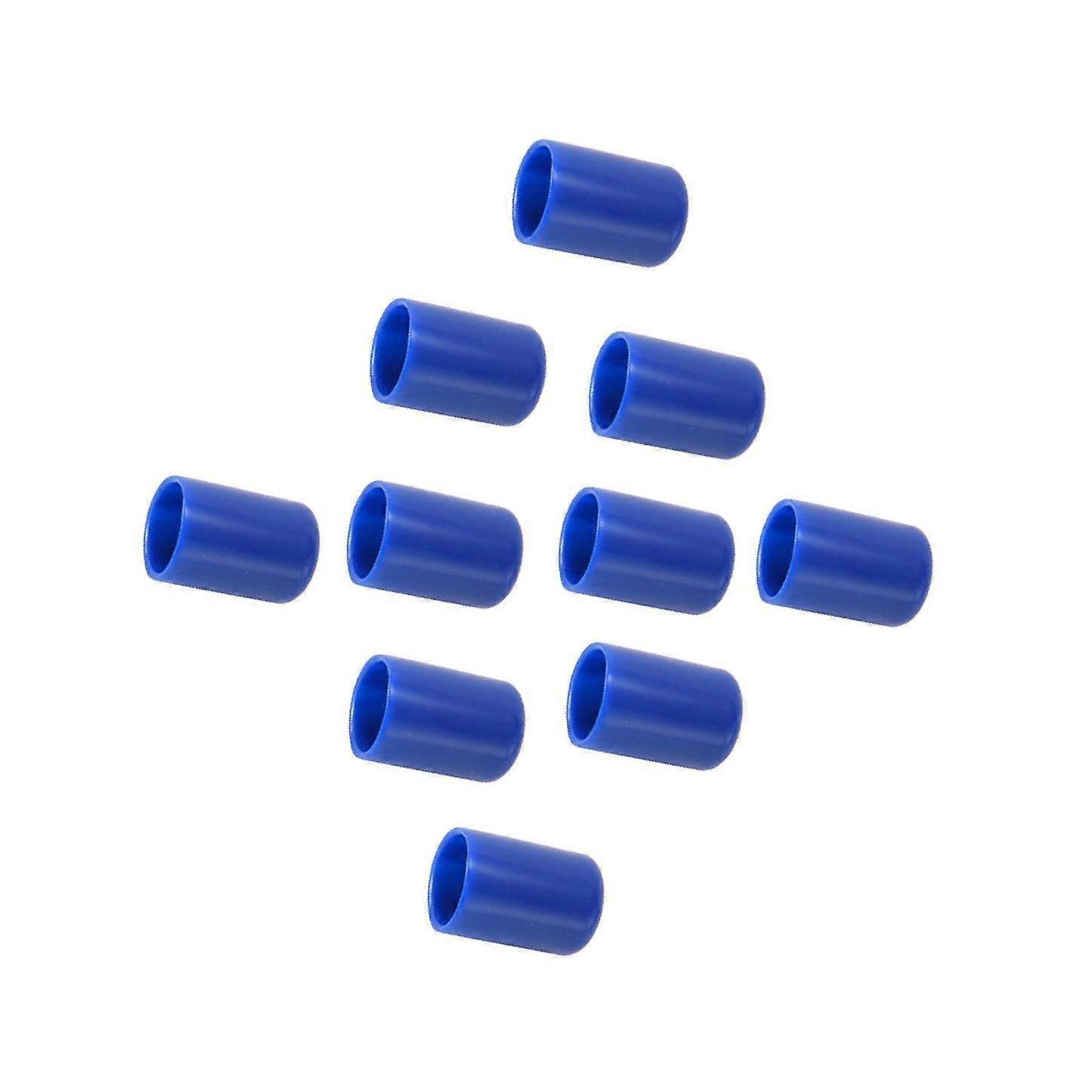 10 Pieces Durable Pool Cue Protector Billiards Accessories for Snooker Blue