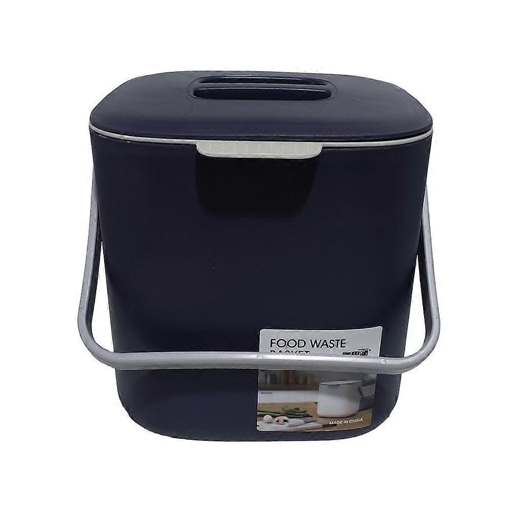 Kitchen Double Layer Trash Can with Lid Food Waste Baskets Recycling Bin