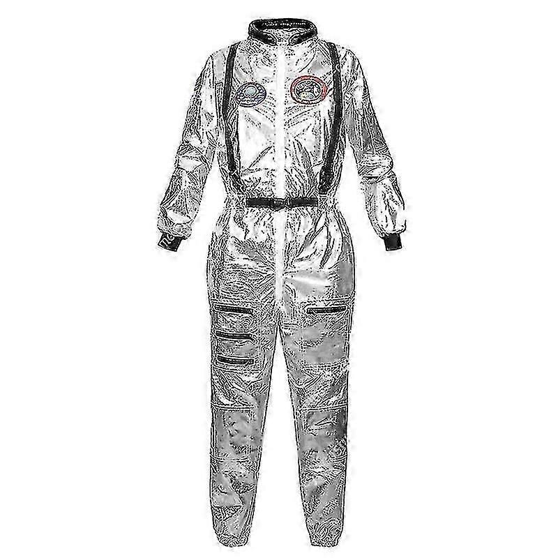宇宙飛行士コスチューム 男性 ハロウィンコスチューム 女性用 ジャンプスーツ 宇宙飛行士スーツ 大人 コスプレコスチューム