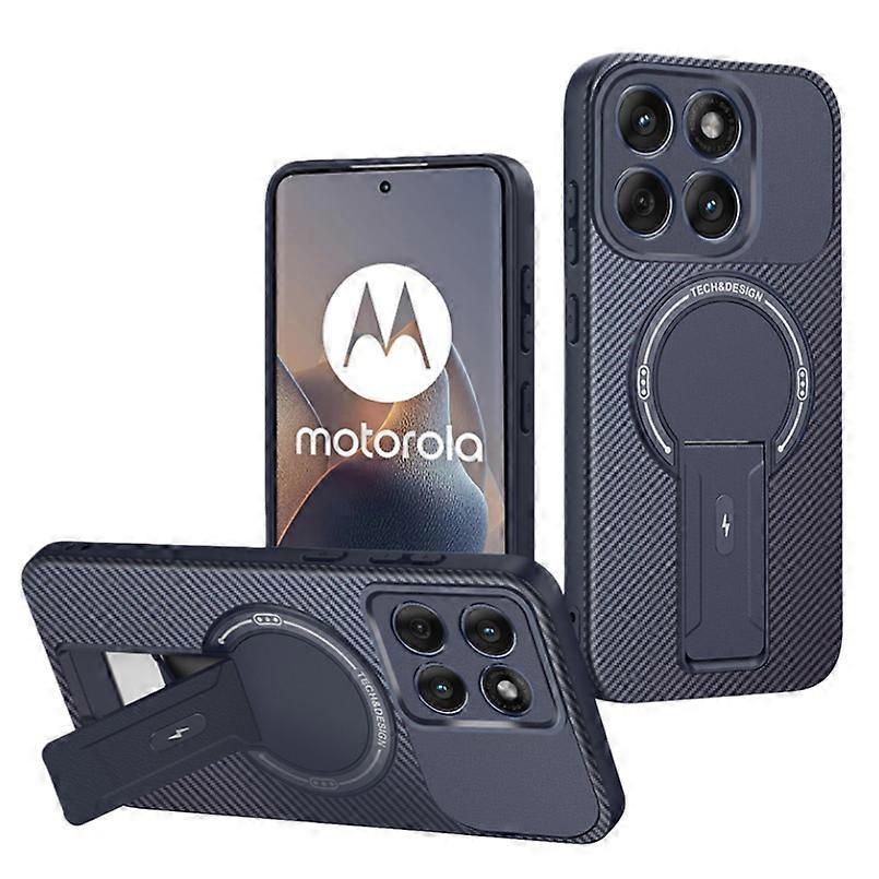 Magnetic Mount Phone Case for Moto Edge60 - Protective Mount Cover Blue