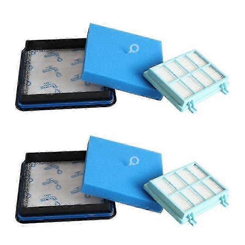 2 Filter Set for  PowerPro Compact FC9331, FC9332, FC8010 Vacuum Cleaner