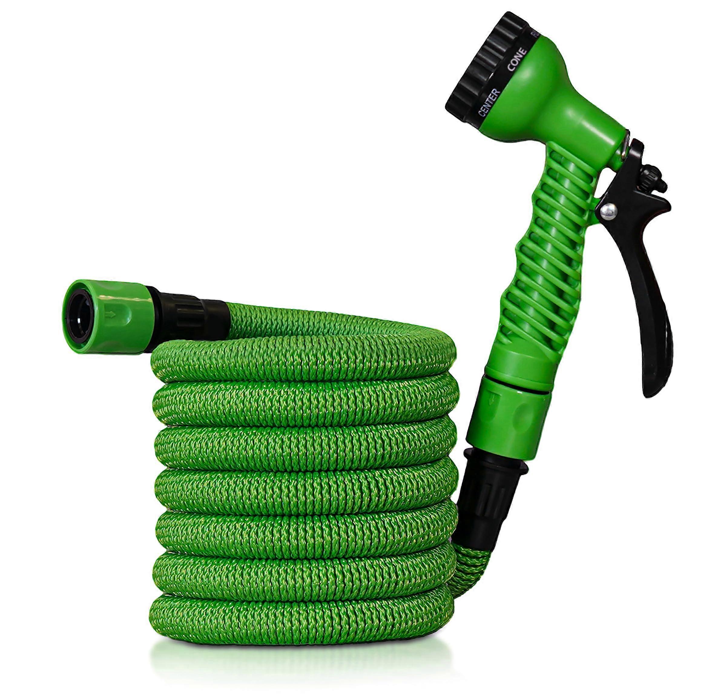 Expandable Hosepipe Kit 22.5m With Indoor/Outdoor Tap Connector Hose End Connector And Spray Gun