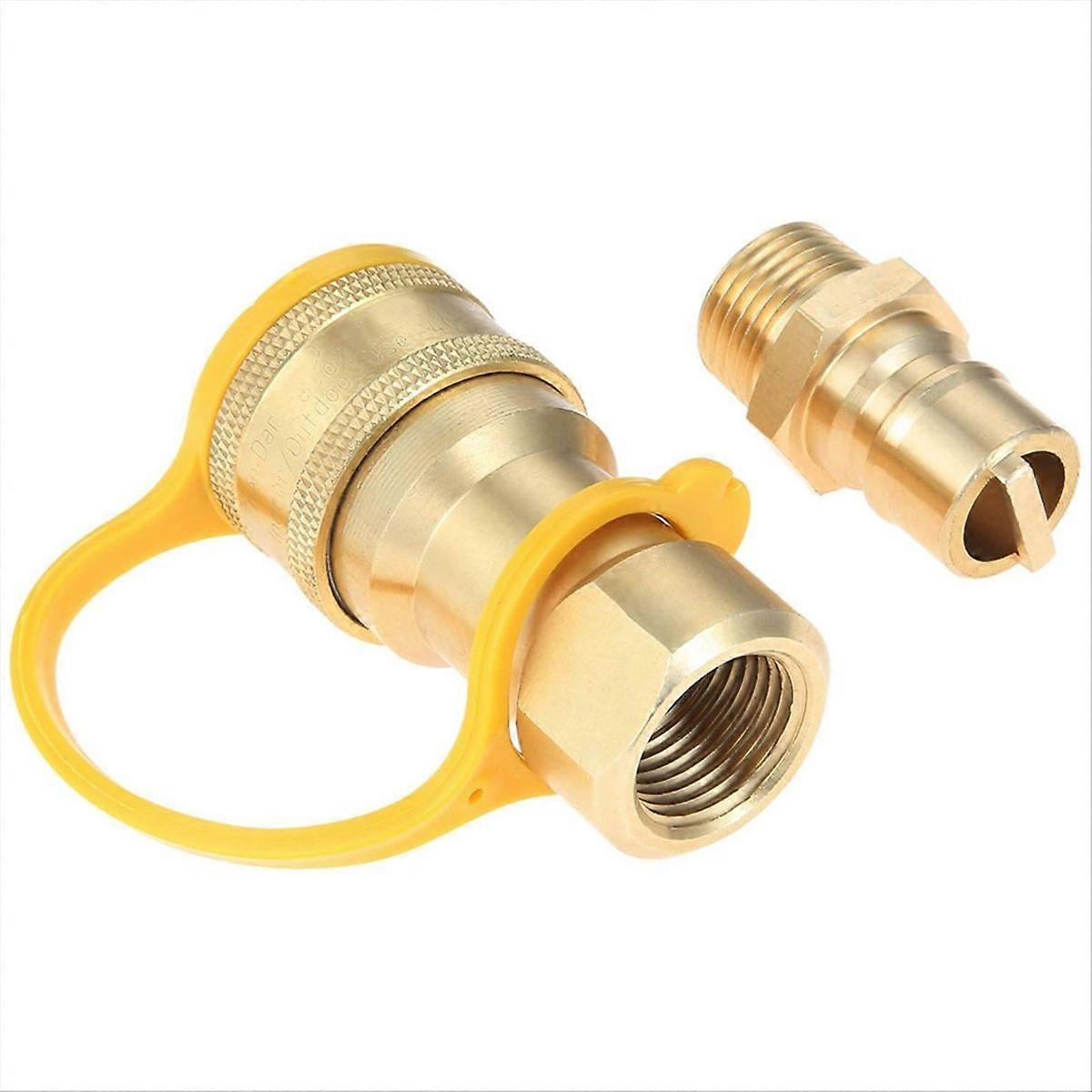 Gas Quick Connect Kit,Disconnect Connector with Male Insert Plug