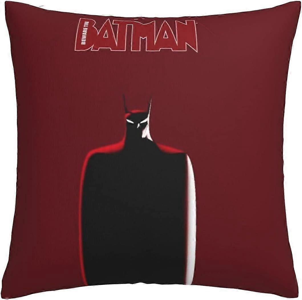 n645バットマンクッションカバー45 x 45 cmスクエアスロー枕カバーソファ寝室用隠しジッパー付き18 x 18インチセット1 -TB3645 hnj645