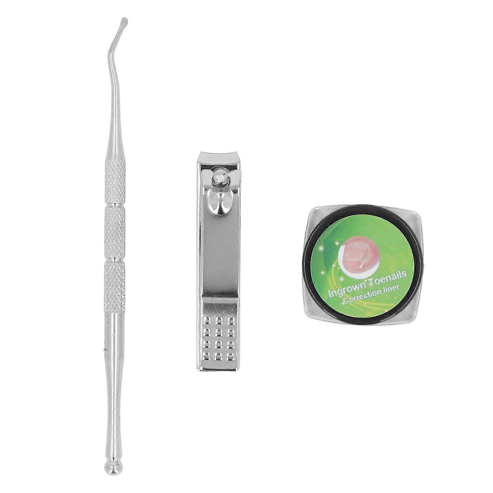 Ingrown Toenail Corrector Treatment Tool Sets 60pcs C Type Strips Curved Lifter Nail Clipper Toenail Correction Tools 