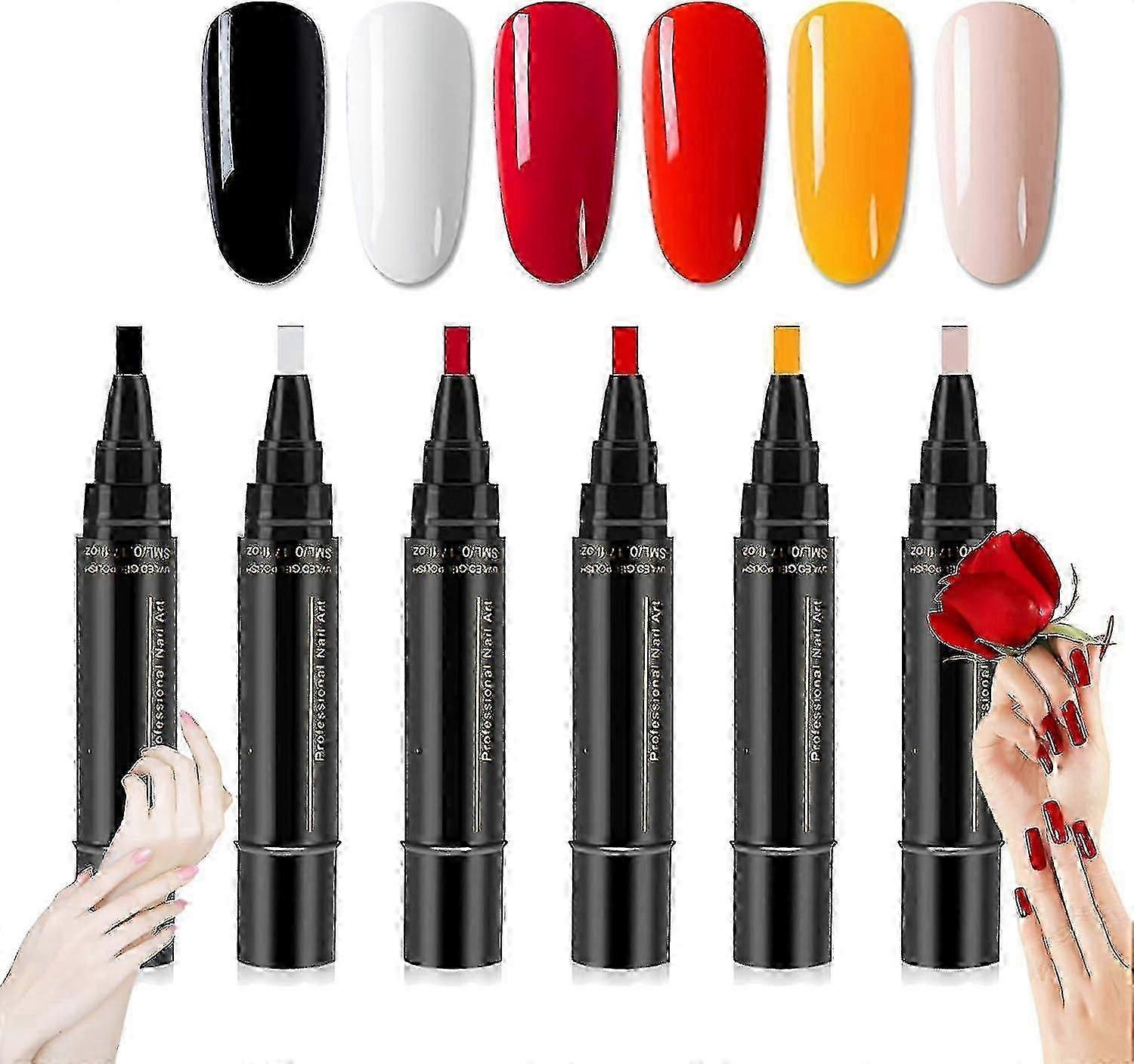 z Penne per smalto per unghie, 36 colori per smalto in gel da 5 ml, 3 in 1 per smalto in gel, smalto UV LED soak off, strumenti per unghie per donne e ragazze