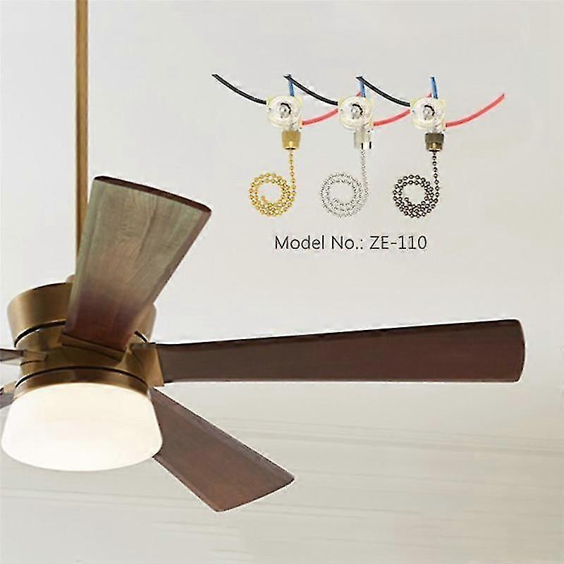 3pack Ceiling Fan Light Switch Ze-110 Fan Switch 3 Way Speed Fan Switch Ceiling Pull Chain Switch R