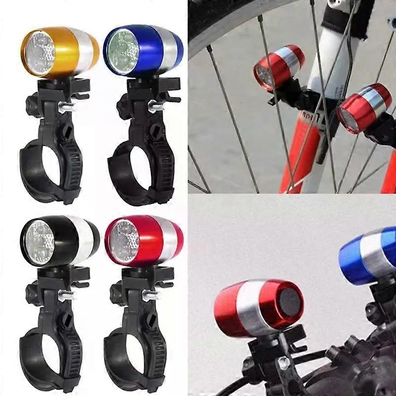 Bicycle Head Light 6 LED Mountain MTB Bike Front Fork Handlebar Lantern Cycling Safety Warning Alloy Night Lamp Flashlight