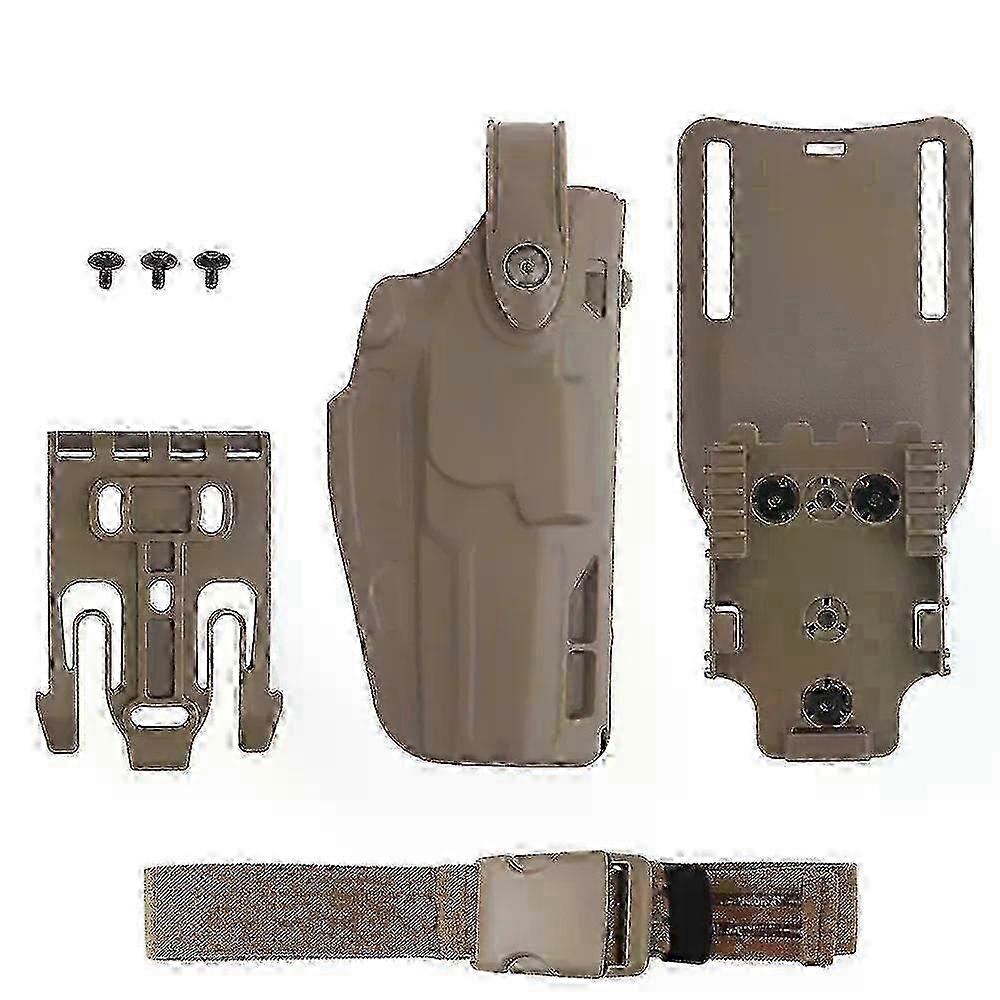 Tactical Holster SIG P320 M17/M18 Pistol Holster MK-17 Airsoft Case Double Safety Lock with Belt Drop Leg PlatoFit For m QLS System