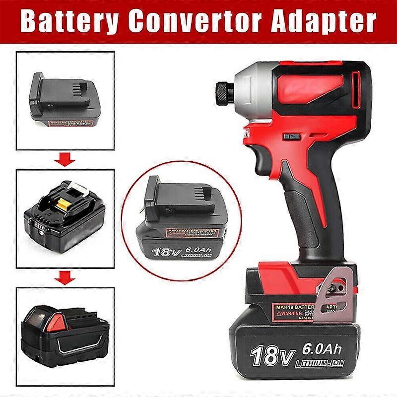 Battery Adapter For Makita 18V Li-ion Convert To For Milwaukee 18V Power Tool