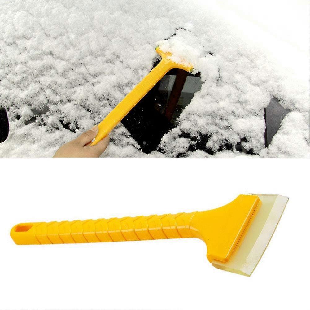 Portable Snow Shovel Plastic Ice Scraper For Car Windshield And Windows Yellow