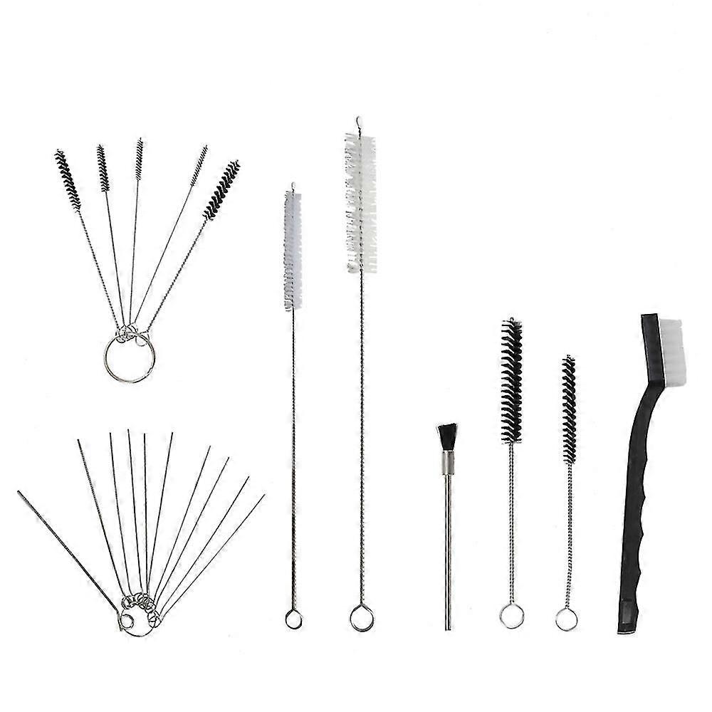 17pcs Spray Lance Nozzle Cleaning Tool Needle Brush Kit Set Cleaning Accessory Multipurpose Cleaning Tool