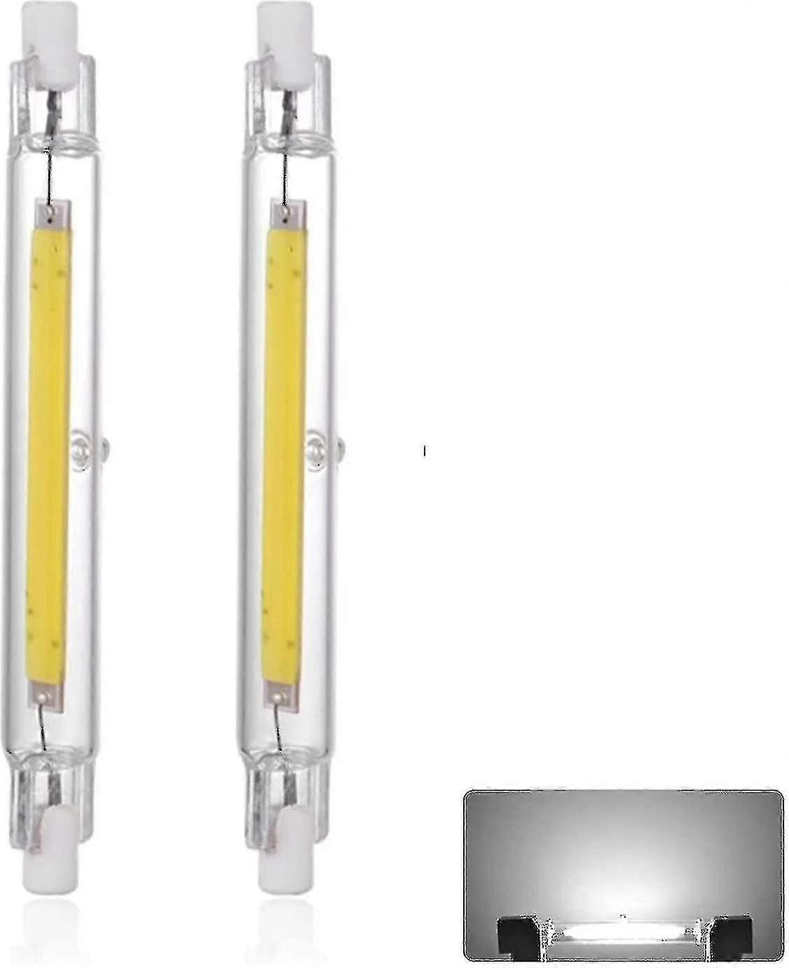 R7s 118mm 40w LED Bulb, Cool White 6000k, 3000lm, Equivalent to 400w Halogen Lamp, Dimmable, 360 Degree Linear, Slim COB for Various Applications