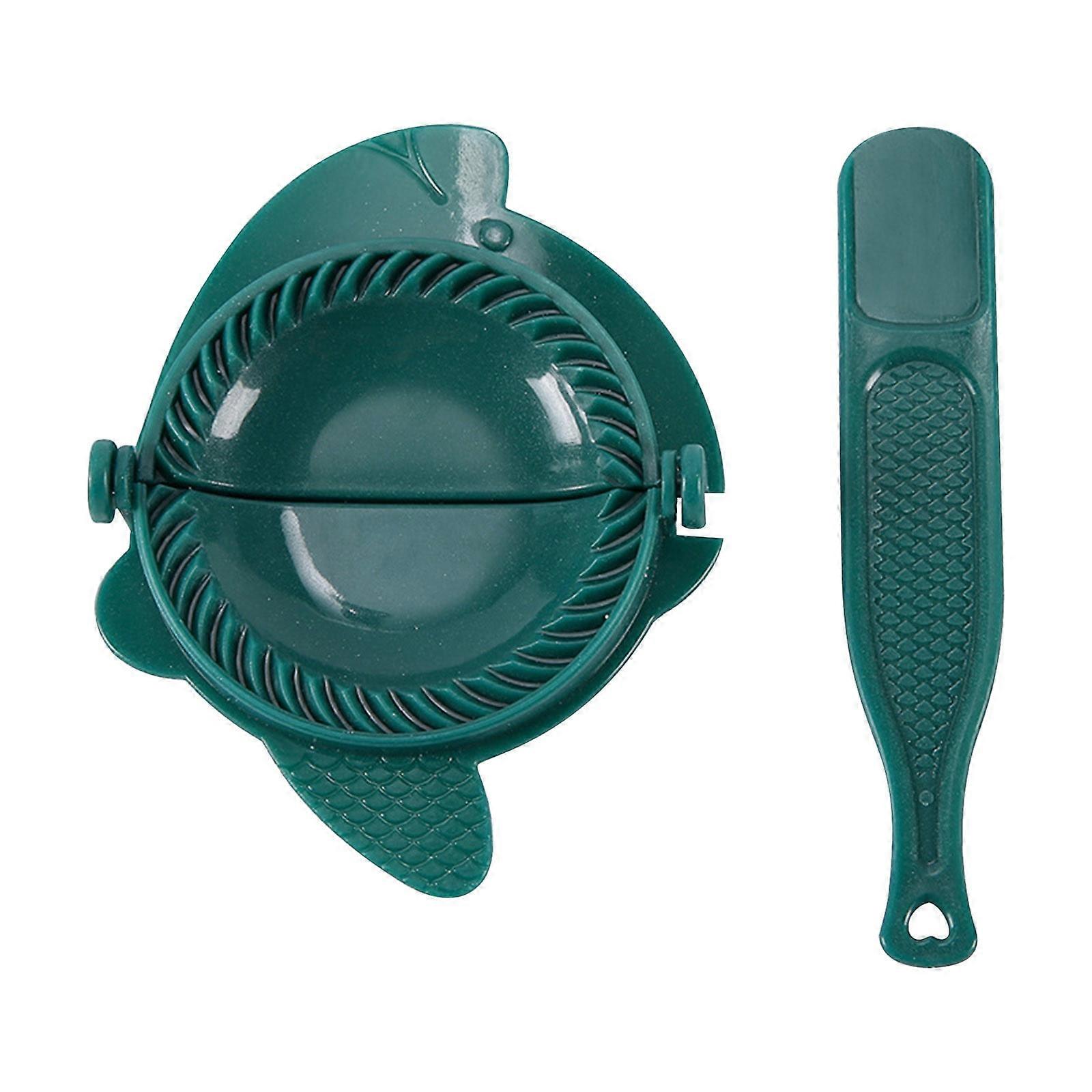 Herrnalise Multifunctional Dough Press, DIY Dumpling Maker Mould, Compatible with Manual Kitchen Tools, Green