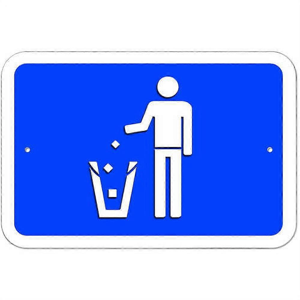 Trashcan Trash Garbage Sign