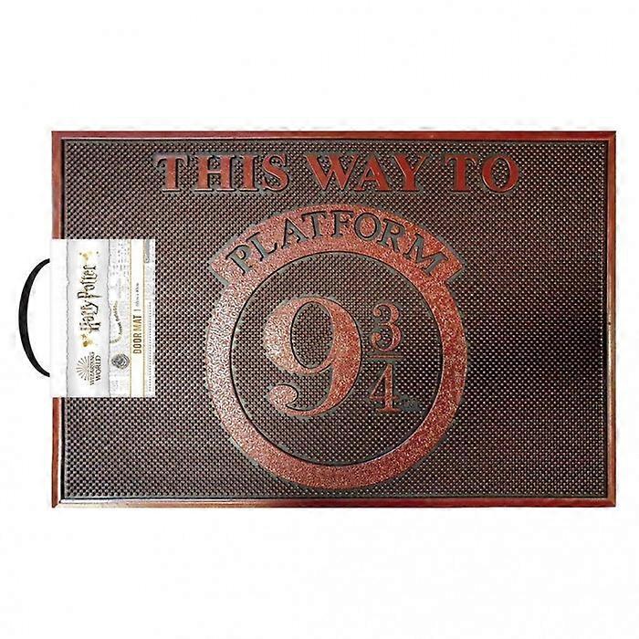 Harry Potter This Way To Platform 9 3/4 Rubber Door Mat