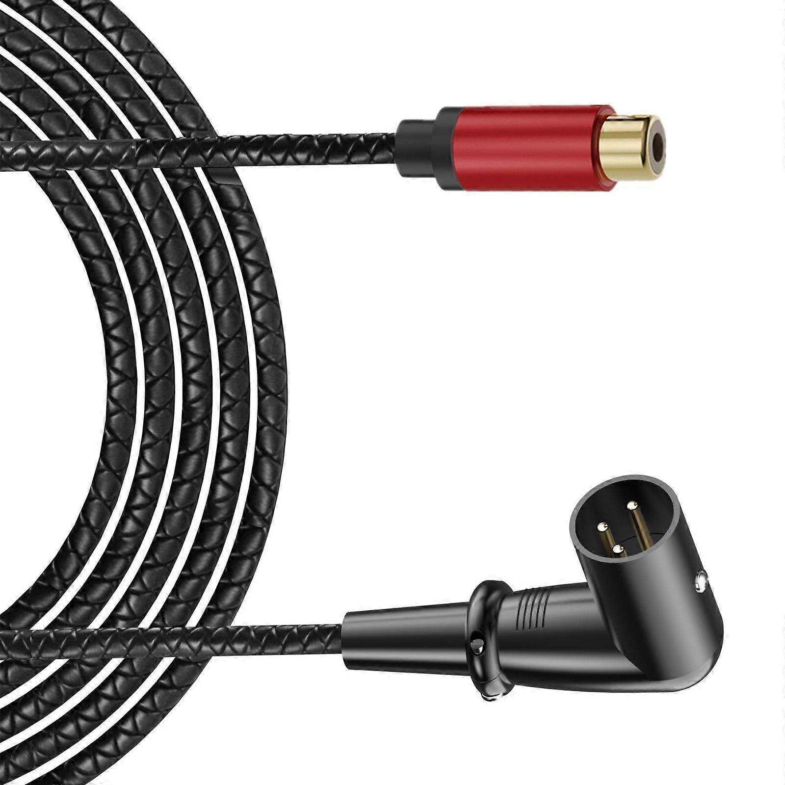 Gold Plated XLRs To RCAs Sound Cable Soft Textured Wire Shielded Metal Shell Multiple Length 0.3Meter 1.8M 3Meter Studio Home Theater Use Multicolor