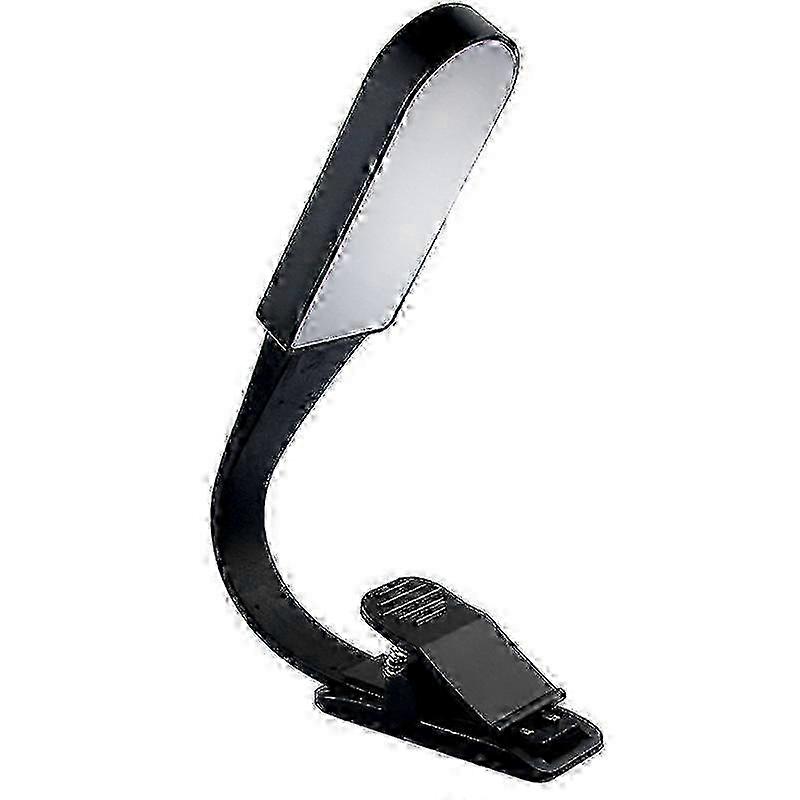 Book light, USB rechargeable reading light with touch sensor, reading light with 3 adjustable eye care modes, flexible clamp on book light
