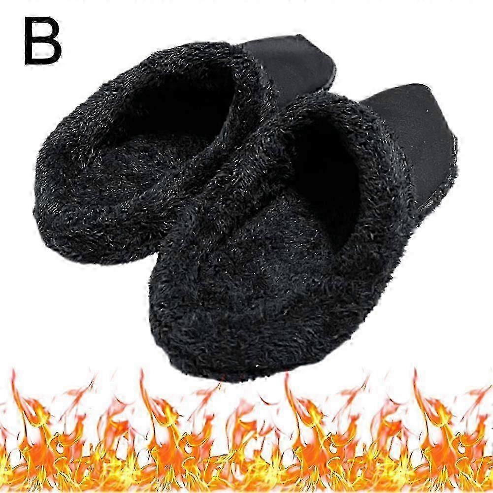 1 Pair Fuzzy Shoe Insoles Liner InsertsUnisex Slippers Replacement Winter