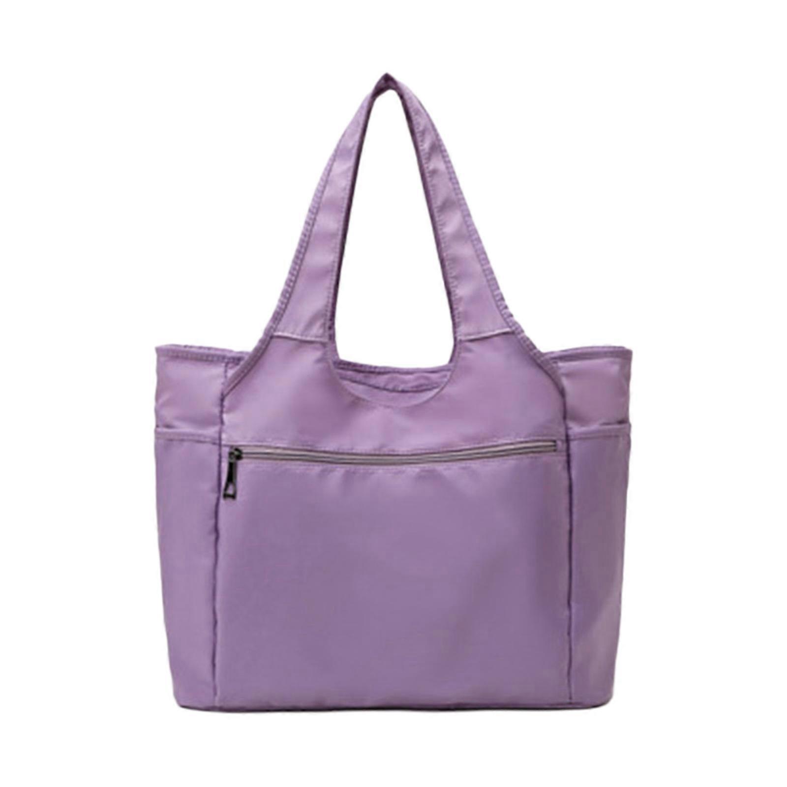Travel Shoulder Bag with Multiple Pockets Handbag Stay Comfortable while Carrying Your Belongings  Purple