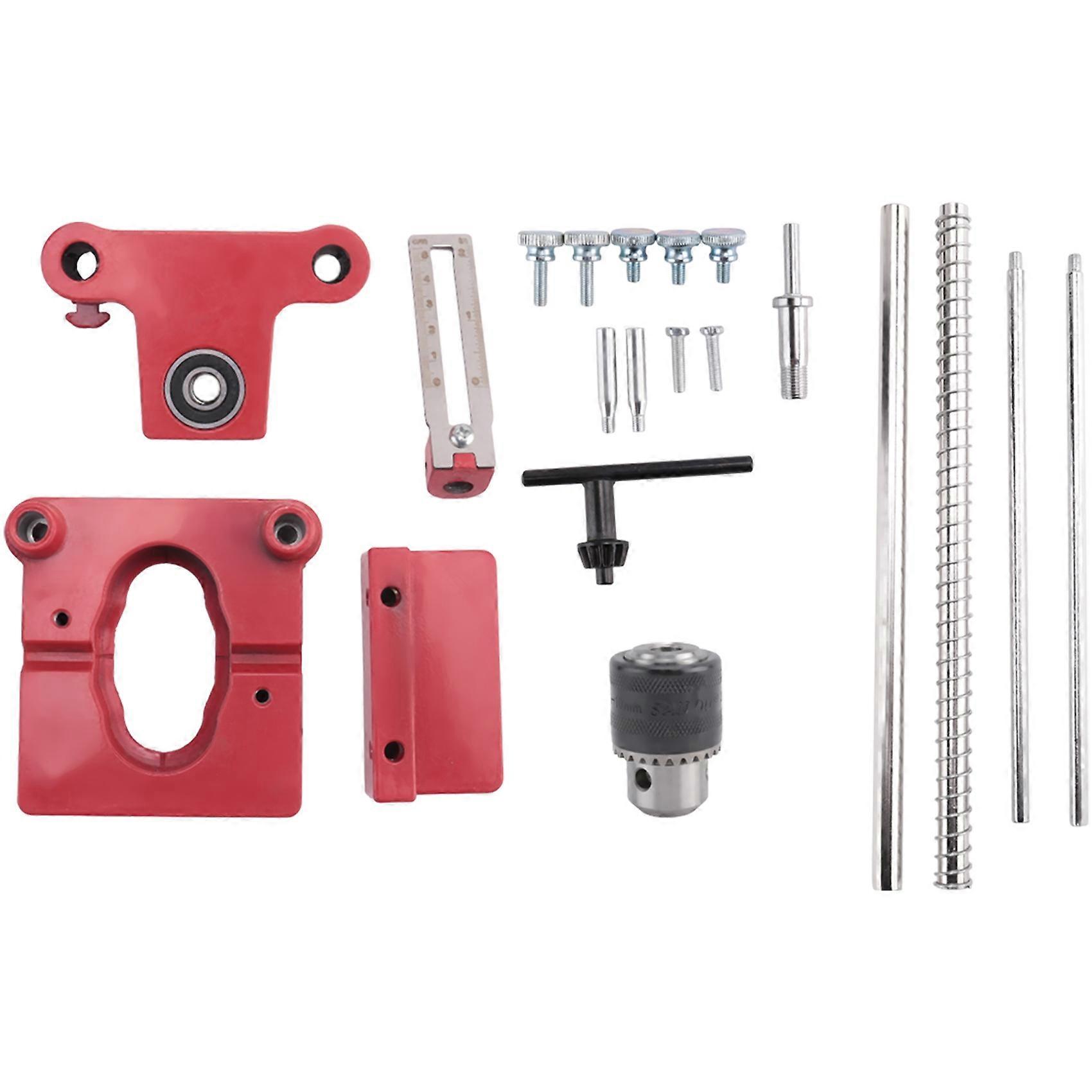 Drill Locator All Metal Punch Locator with Scale Adjustable Precision Drilling Locator Woodworking DIY Puncher Tool