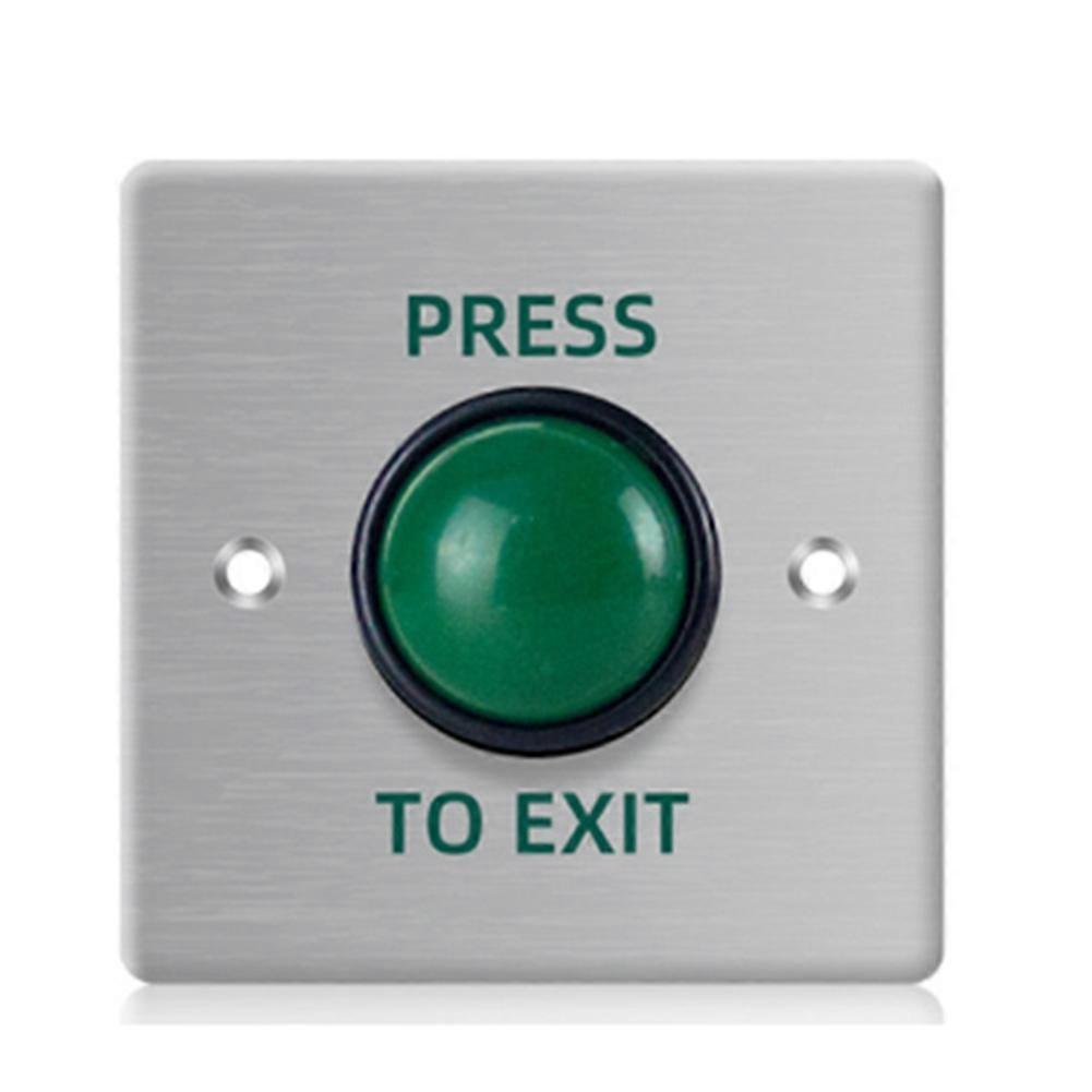 Door Exit Push Button Release Switch Opener Stainless Steel Panel for Door Access Control System Entry Open