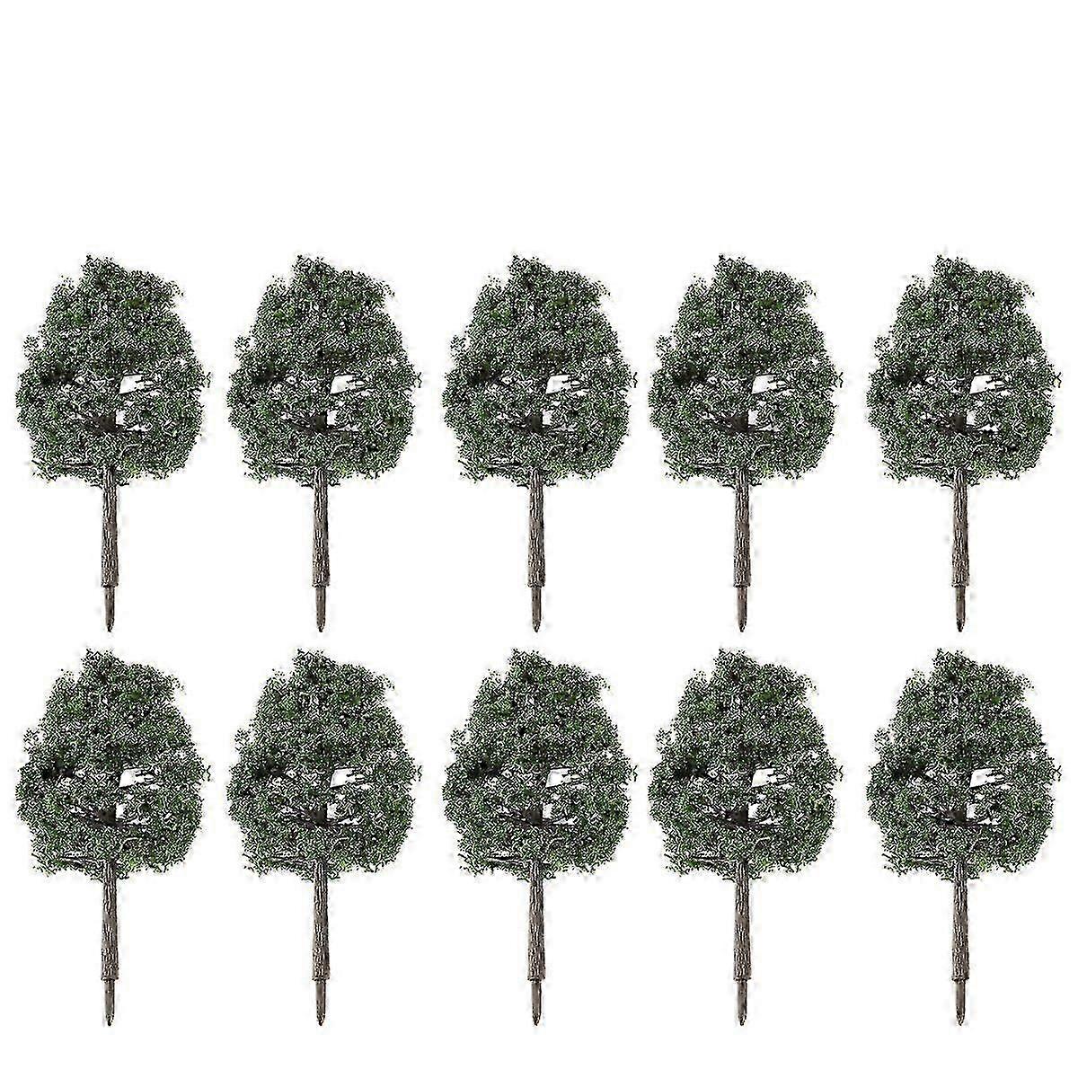 e Winomo 20pcs 9cm Scenery Landscape Model Tree Simulation Tree (Dark Green)