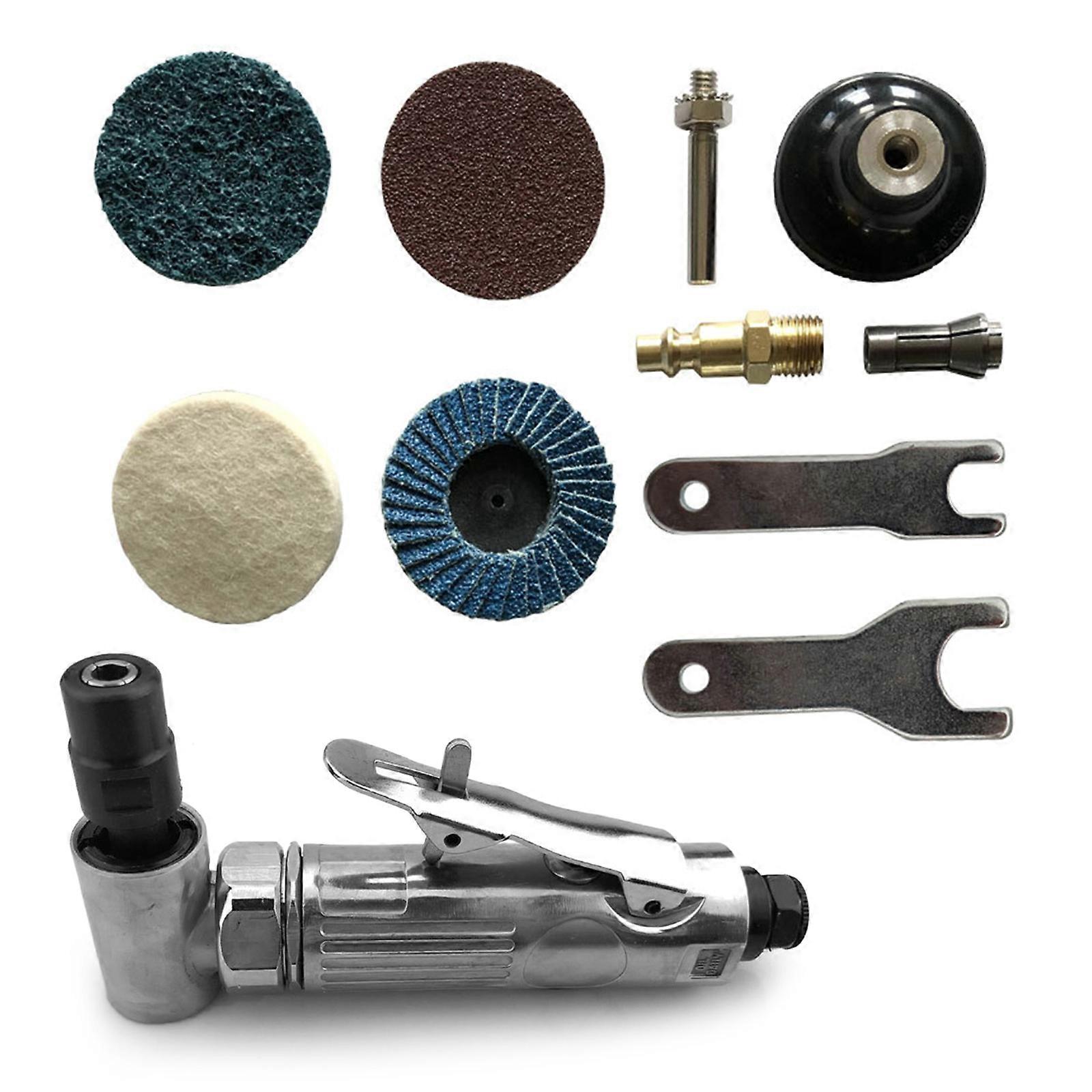 Pneumatic Stick Grinder with Grinding Wheels, for Mold and Hardware Work Multicolor