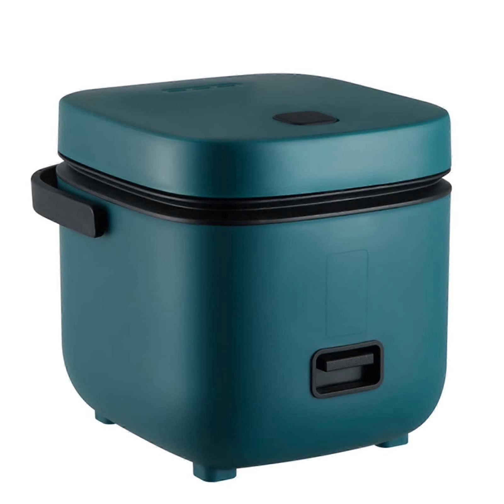 Mini Rice Cooker with Food Steamer, Compact Nonstick Pot for Travel Dorm and Small Kitchen  Blue