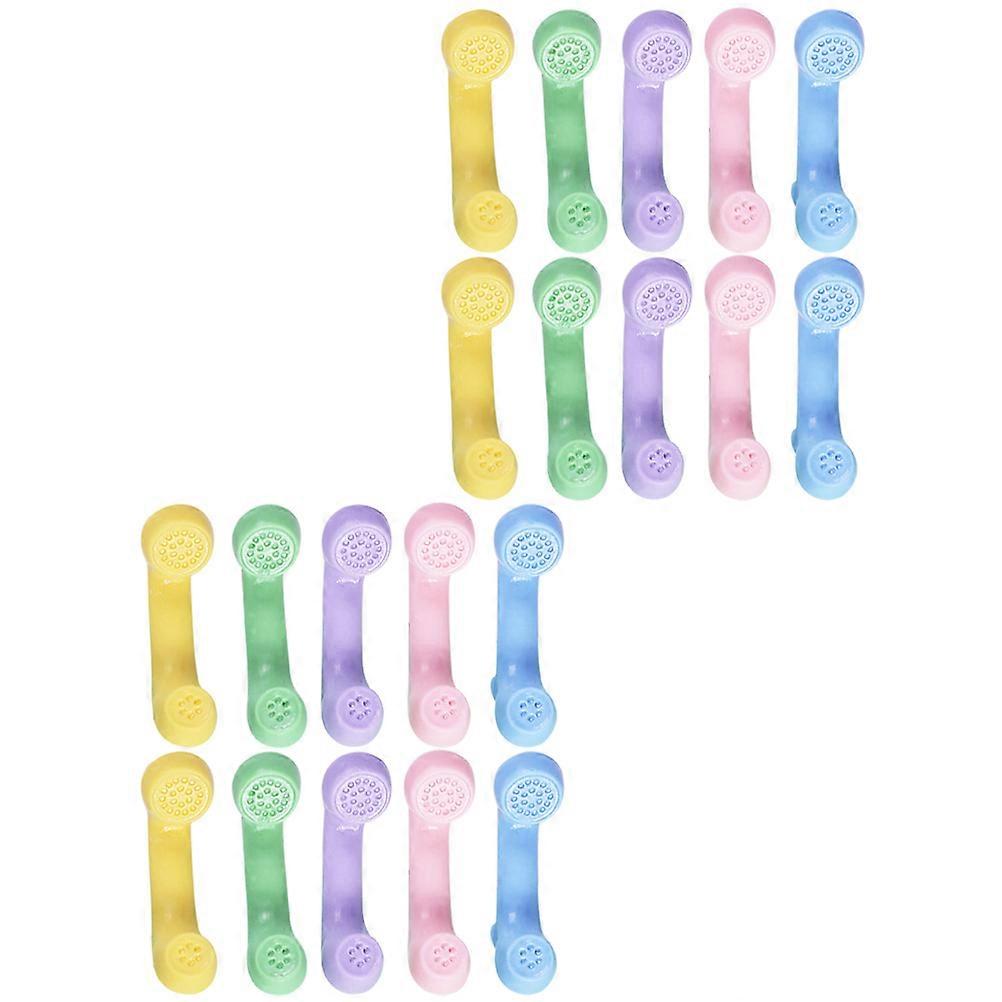 Retro Style Mini Telephone Handset Models for Decoration with 125Pcs Props
