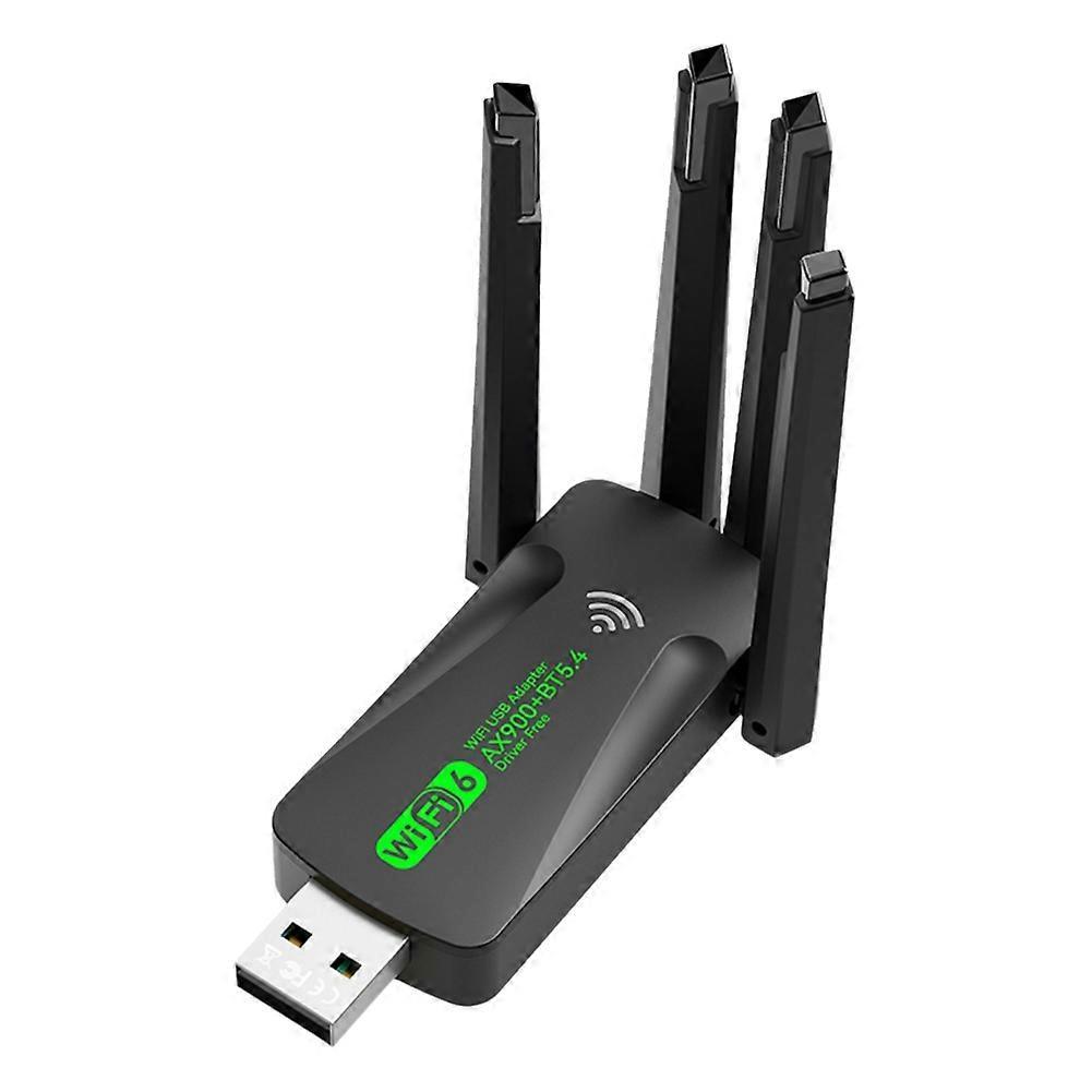 WiFi6 USB adaptér AX900 2.4G 5Ghz WiFi Bluetooth 5.4 WiFi Dongle 4 antény MU-MIMO bezdrôtový prijímač kariet pre PC/notebook