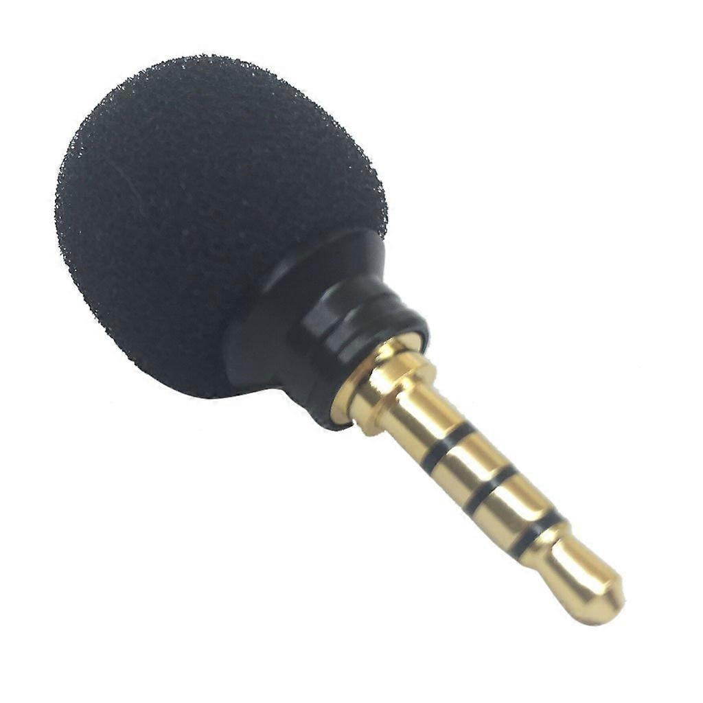 3.5mm Mini Microphone for Smartphone with 180° Rotatable  Sensitivity Mic for Vlogging and Recording