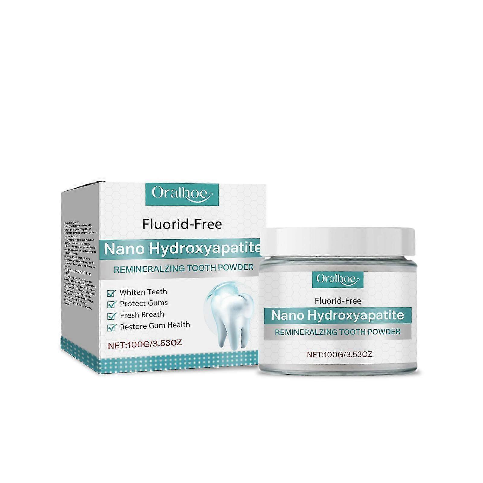 tooth powder is carefully formulated with sodium bicarbonate, cornstarch and sorbitol