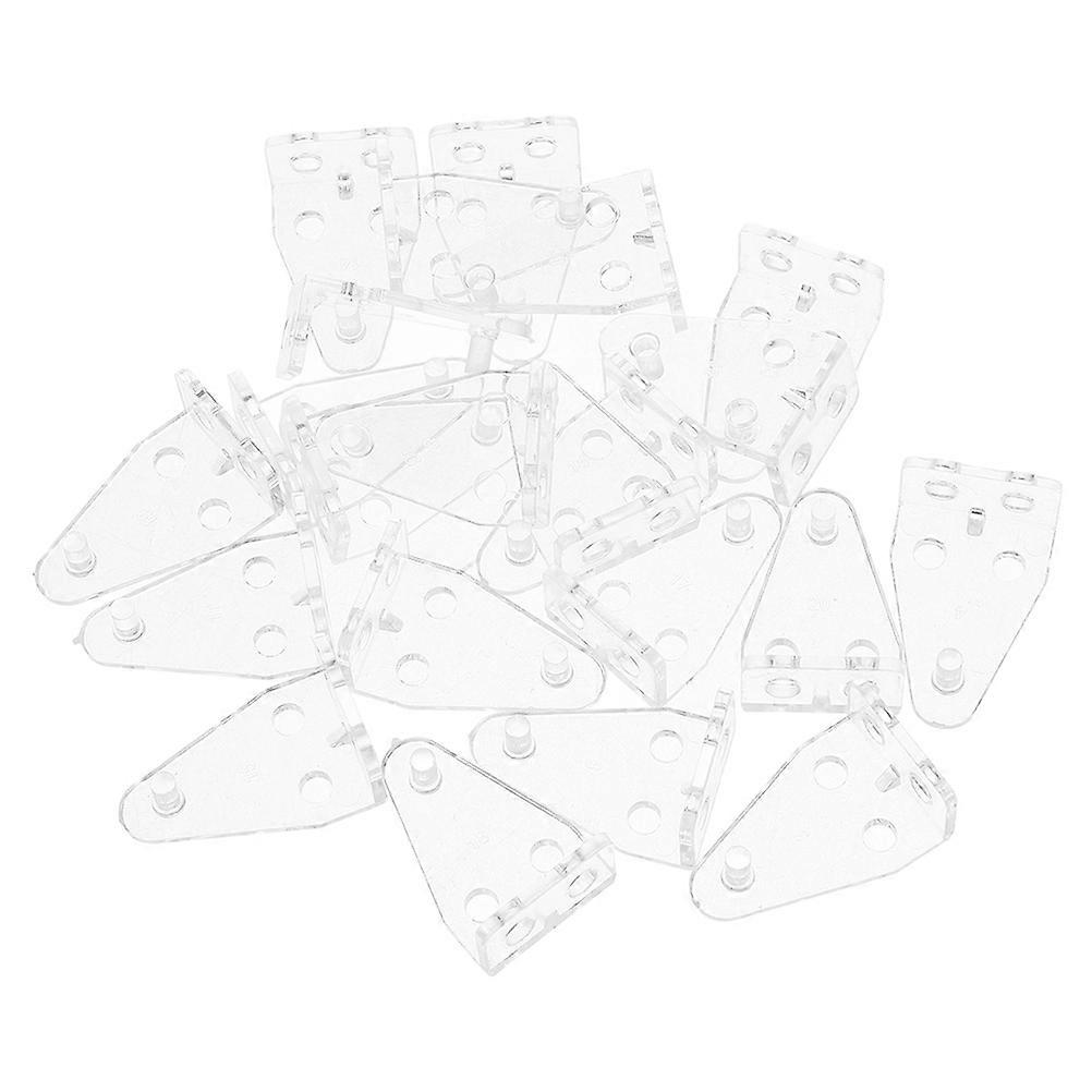 30Pcs Clear Plastic Blinds Wall Brackets for Fixing Mini Blind Bottom Rail
