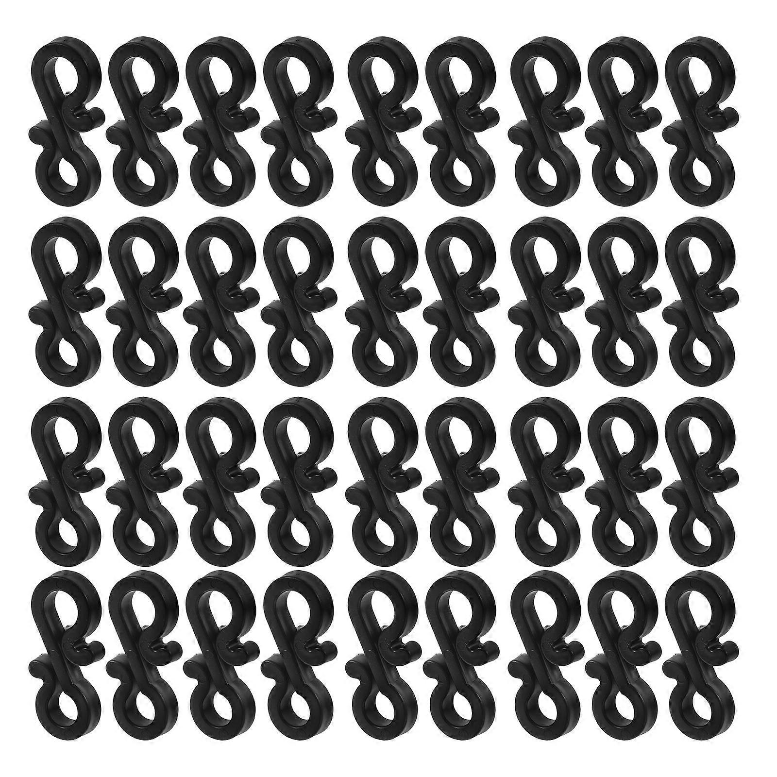 Christmas Tree Hooks Plastic Hooks for Secure Hanging 50Pcs