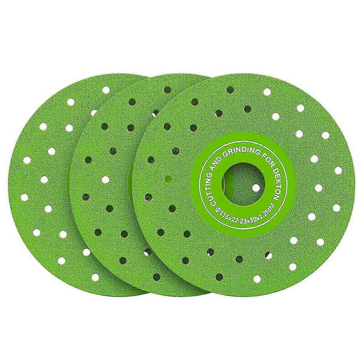 3PCS 115MM Vacuum Brazed Ultra-Thin Abrasive Sheet Disc
