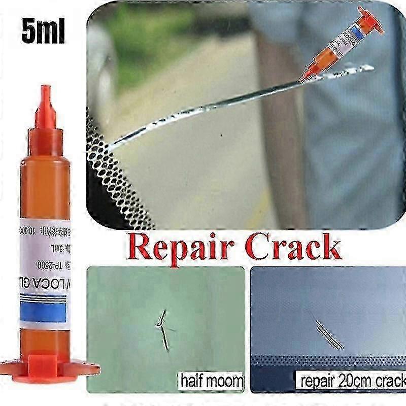5ml Optical Glue for Glass Scratch Repair, Tool for Long Car Window Cracks