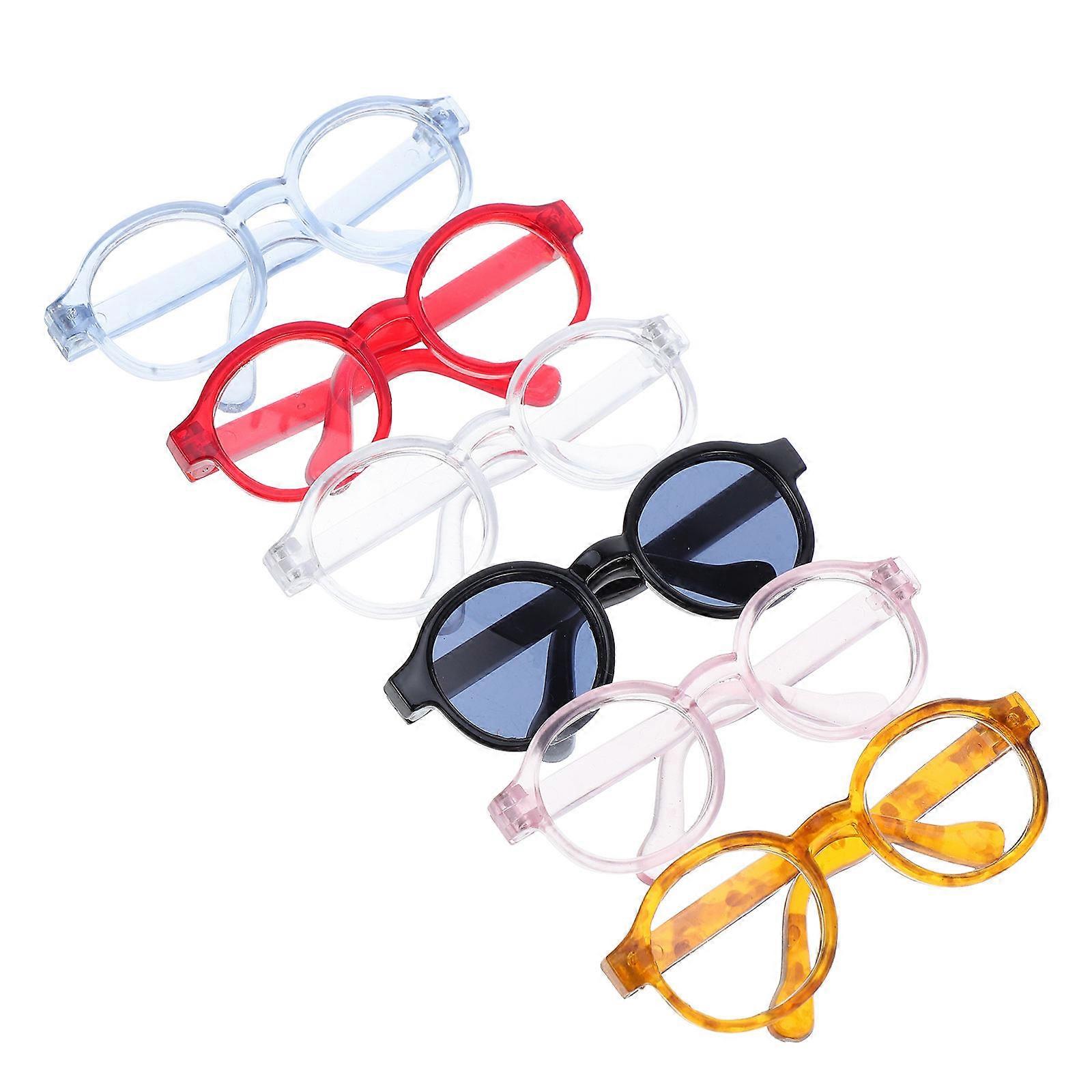 Lightweight Plastic Sunglasses for Dolls and Pets with 18Pcs Set