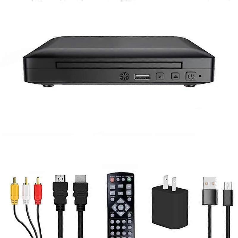 Lecteur DVD pour TV, compatible 1080p, multizone, avec télécommande.