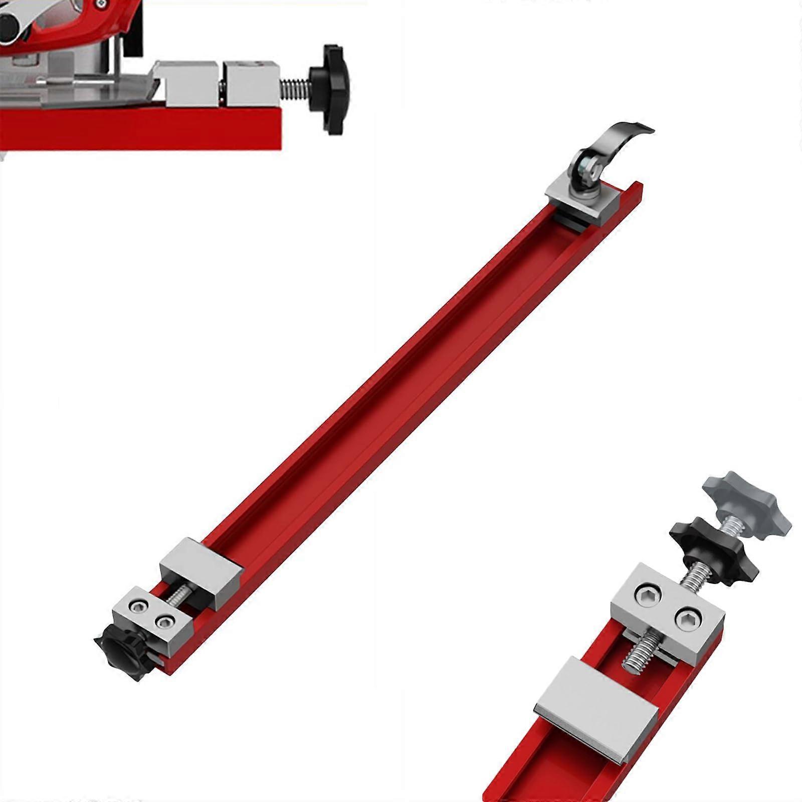 Circular Saw Guide Rail with DualPoint Locking, Adjustable Width for Precision Woodworking Cuts