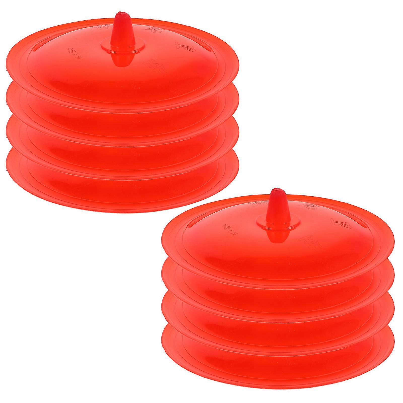 Spittoon Lid Replacement Plastic Lid for Chamber Pot with 8Pcs Set