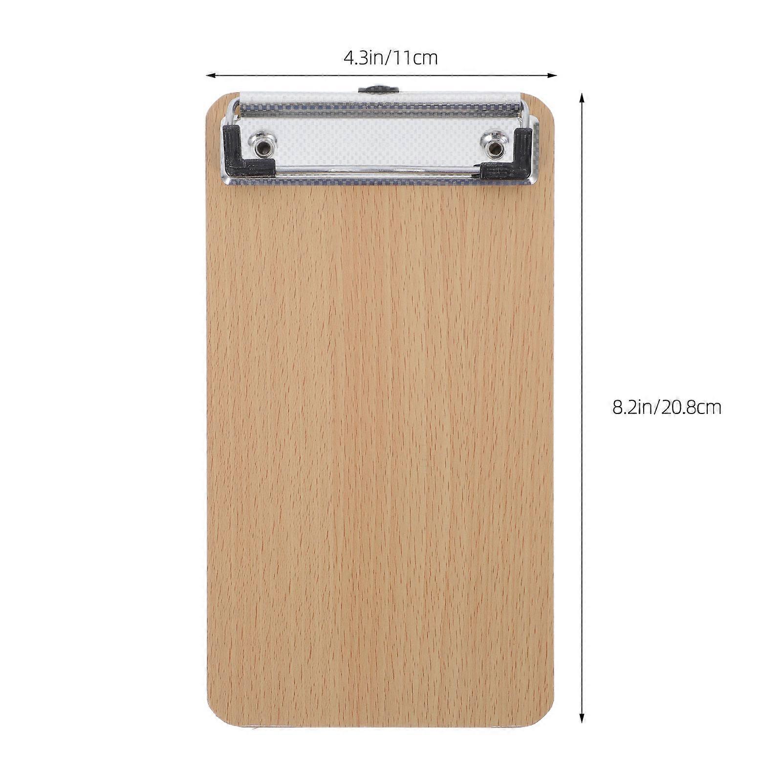 Multi-Functional Drawing Board Wooden Clipboard for Storage Use 6Pcs