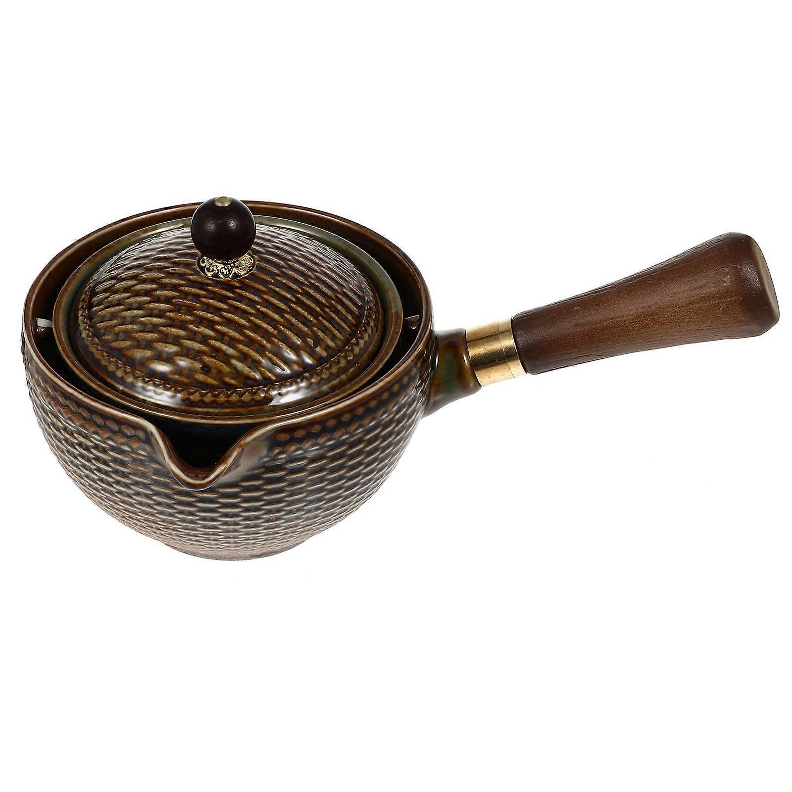 Automatic Ceramic Teapot Set for Tea Brewing 1Set Portable Porcelain Tea Kettle