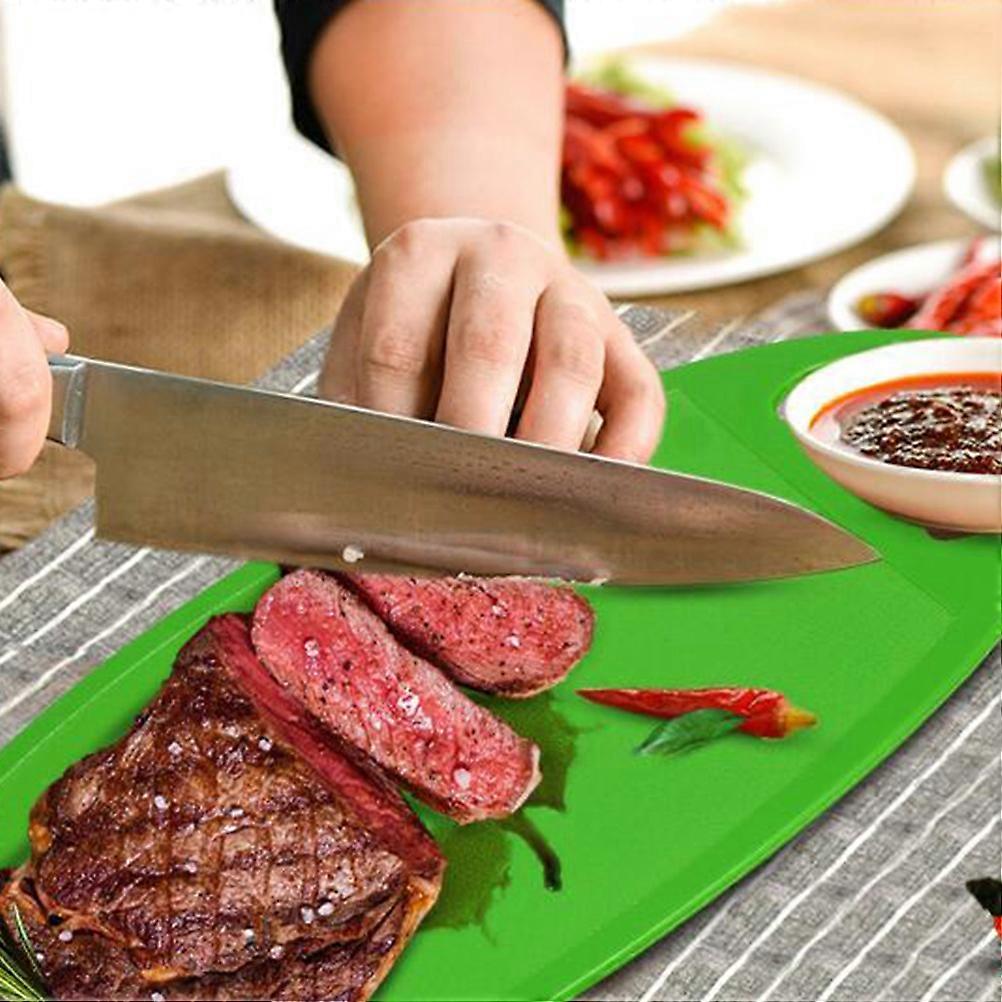 Cutting Board Chopping Block Fruit Kitchen Non-slip Rectangular 30.7*21.5*0.3cm Eco-friendly 2Pcs