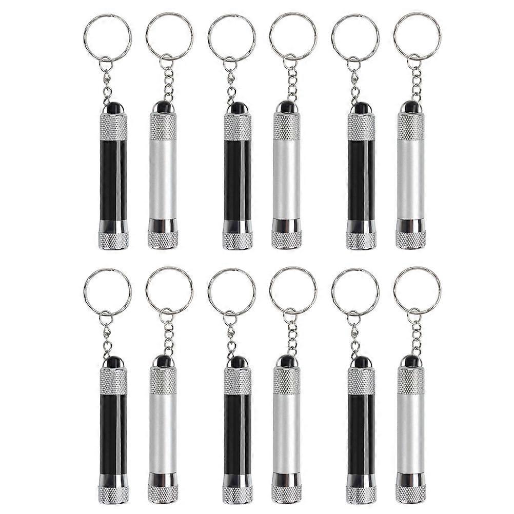 Key Ring Flashlight Emergency Situations White 6.9X1.4X1.4CM 12Pcs