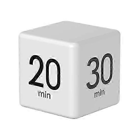 26-27 Rotating Pomodoro Timer 1-60 Minutes Preset LED Display Adjustable Volume Cube Timer for