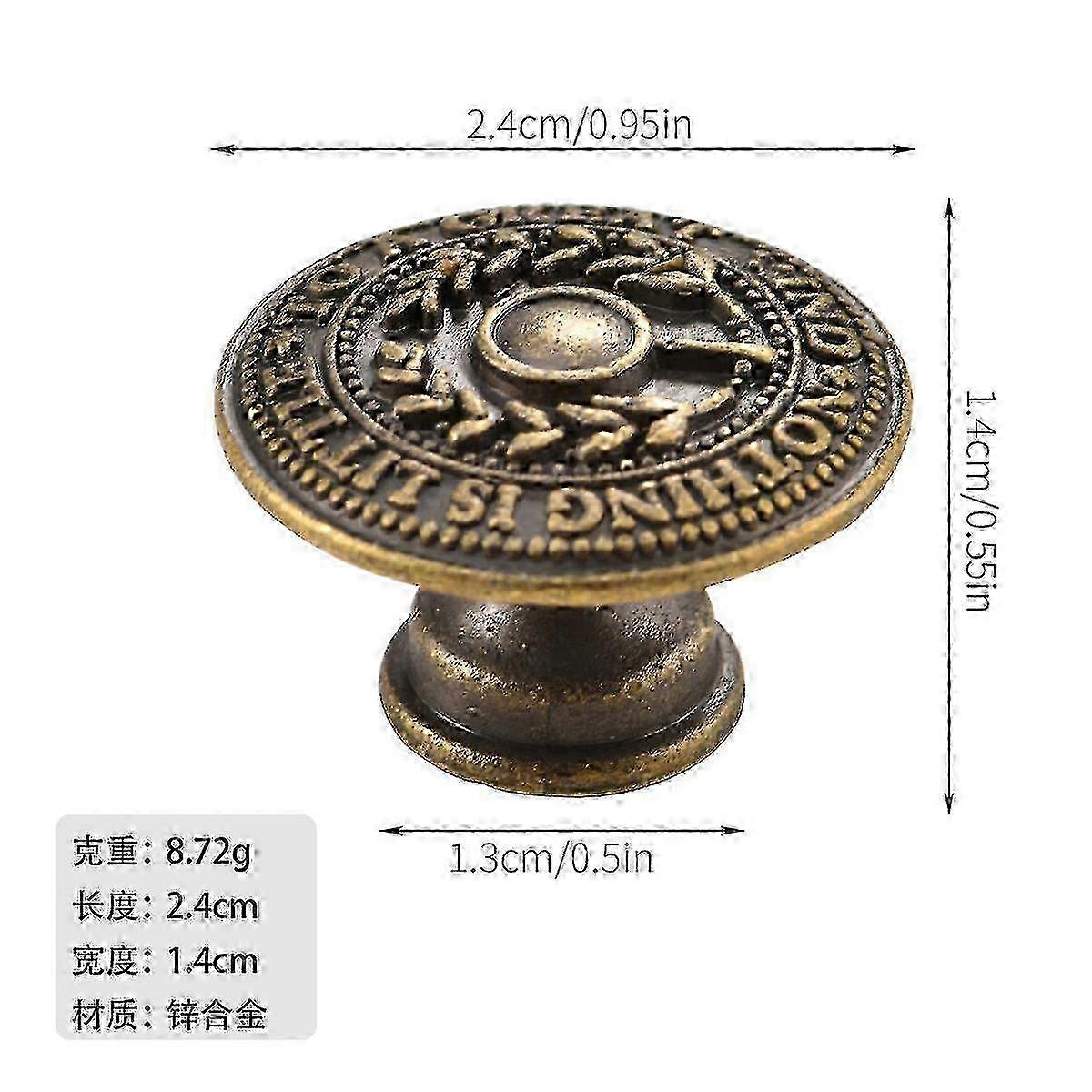 10 Pcs Vintage Cabinet Knobs Decorative Knobs Drawer Knobs Dresser Knobs Single Hole Knobs 25-26s