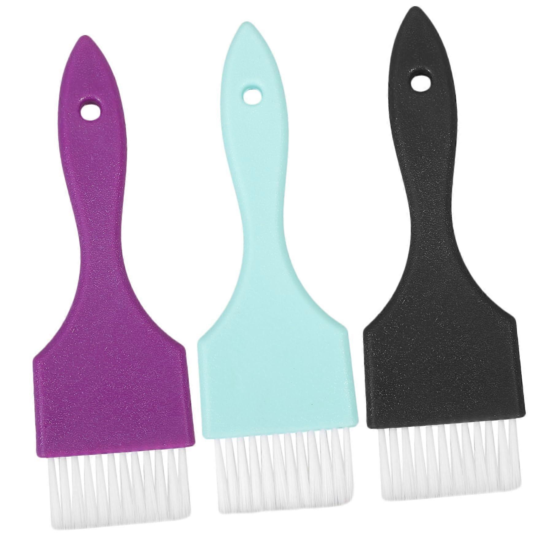 3pcs Hair Dye Brush Set for Precise Color Application with Comfortable Grip and Durable Bristles