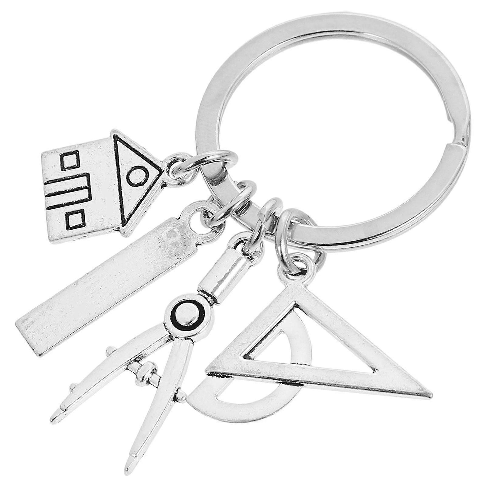 Architect Keyring Architectural Engineer Keychain Bag Charm Pendant Handbag Keychain